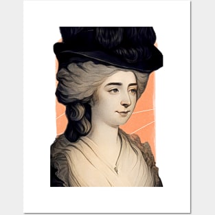 English Novelist Frances Burney illustration Posters and Art